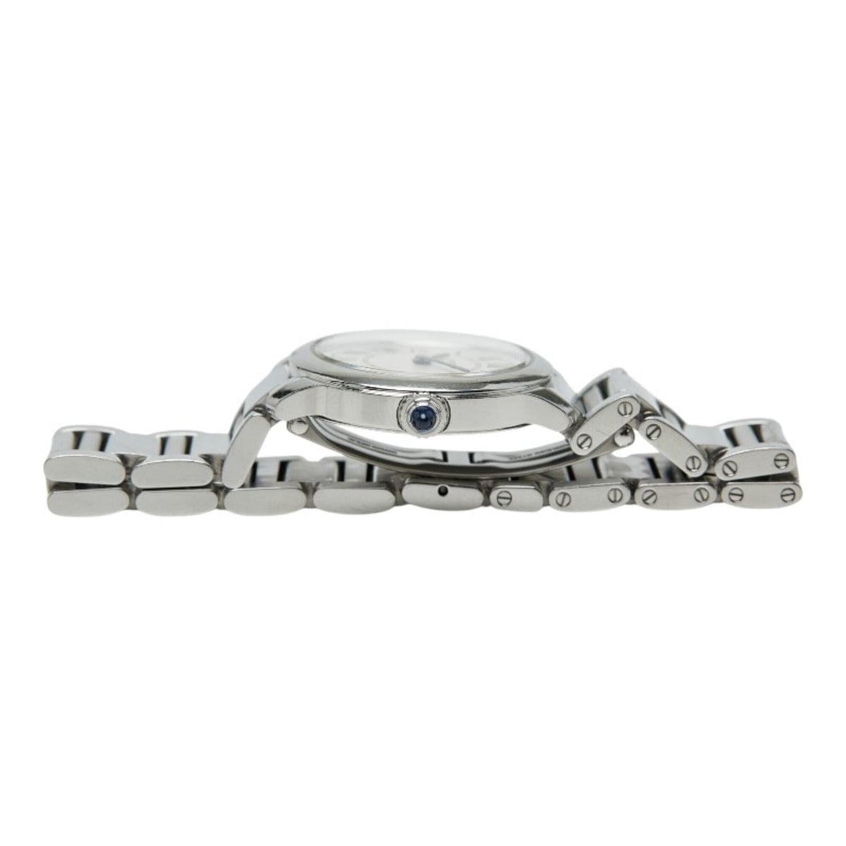 Pre-Owned Cartier Ronde Must de Online Exclusive Watch WSRN0033 Quartz White Dial Stainless...