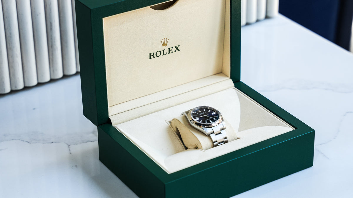Pre-Owned Rolex Oyster Perpetual 124300 41MM Blue Dial With Stainless Steel Oyster Bracelet