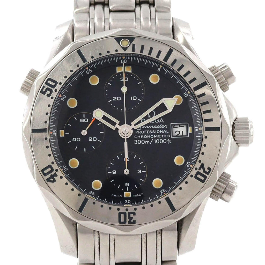 Pre-Owned Omega Seamaster Pro Chronograph 2598.80 Stainless Steel Automatic Watch