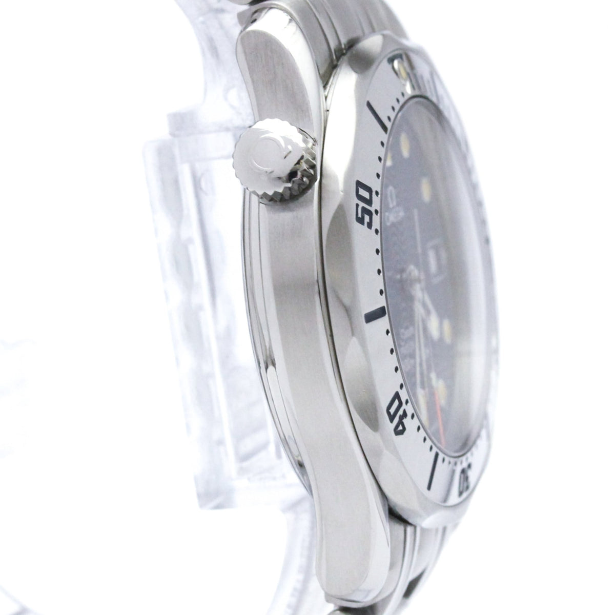 Pre-Owned OMEGA Seamaster Professional 300M Steel Mid Size Watch 2562.80 Polished