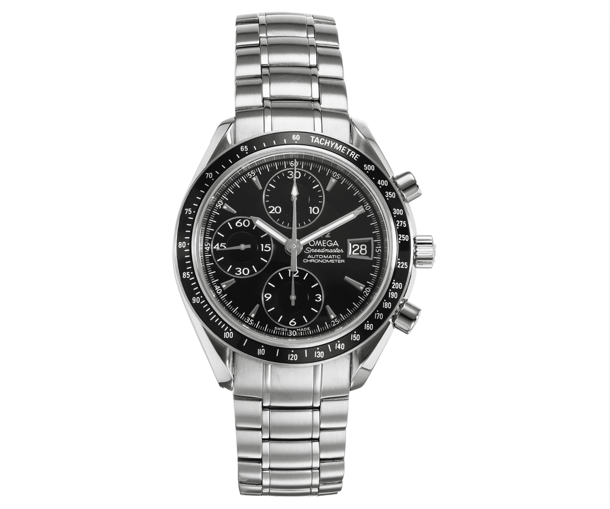 Pre-Owned Omega Speedmaster Date 3210.50.00 â€“ 40mm Black Dial with Stainless Steel Bracelet
