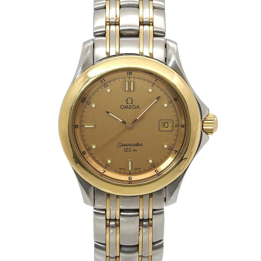 Pre-Owned Omega Seamaster 120 2311 10 Two-Tone Men's Watch, Date, Gold (YG), Yellow Gold,...