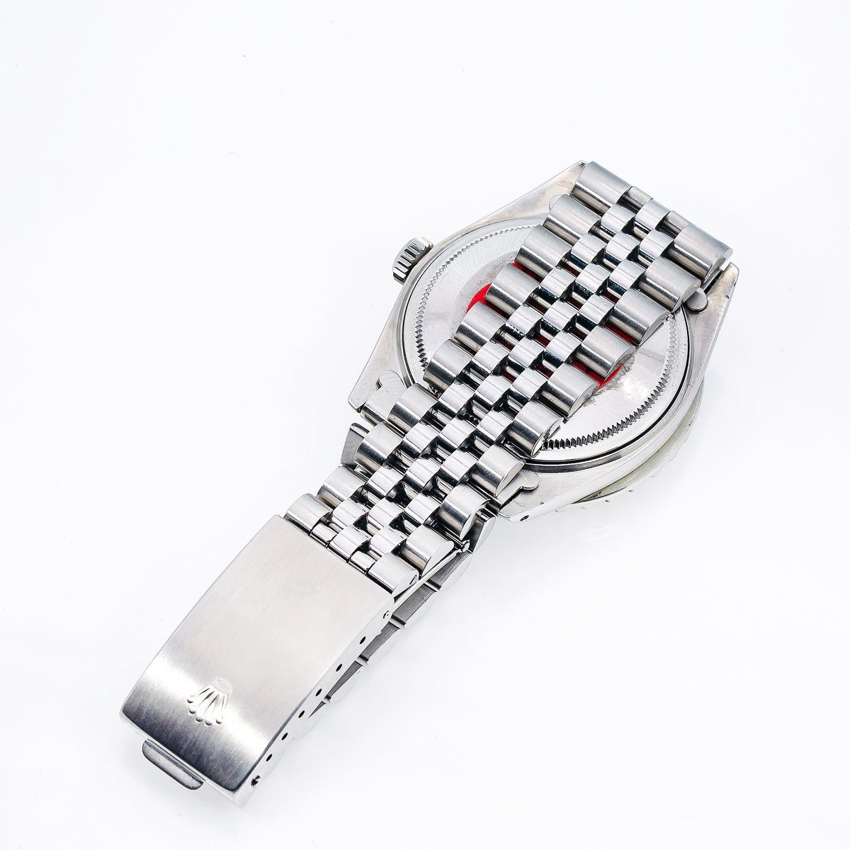 Pre-Owned Rolex Datejust 36MM 1601 Everose Diamond Dial Diamond Bezel Stainless Steel Jubilee Bracelet 2.75ct