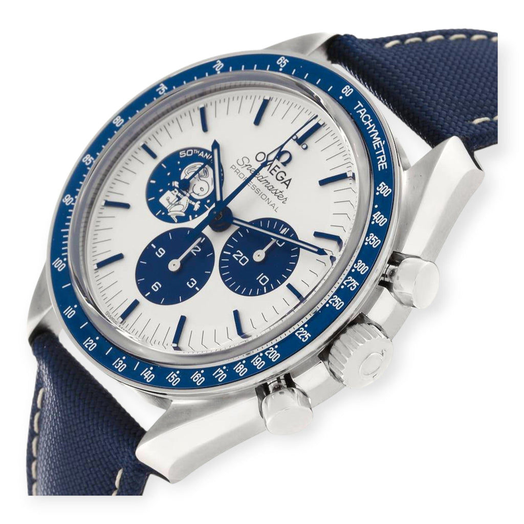 Pre-Owned Omega Speedmaster 310.32.42.50.02.001 Silver Snoopy Award Mens Moonwatch