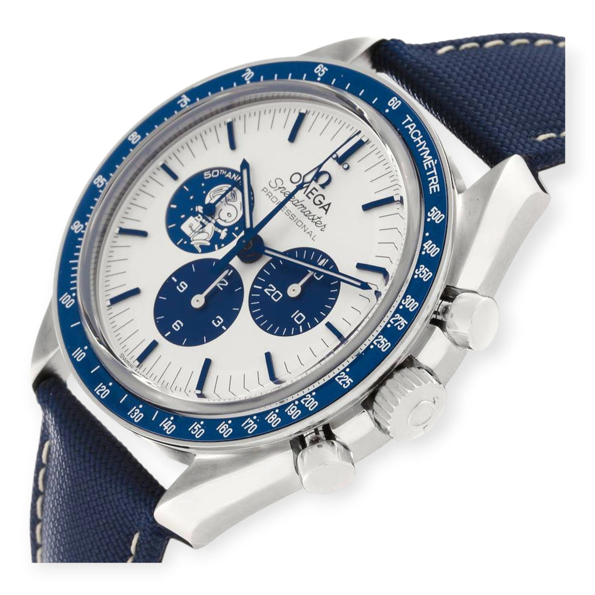 Pre-Owned Omega Speedmaster 310.32.42.50.02.001 Silver Snoopy Award Mens Moonwatch