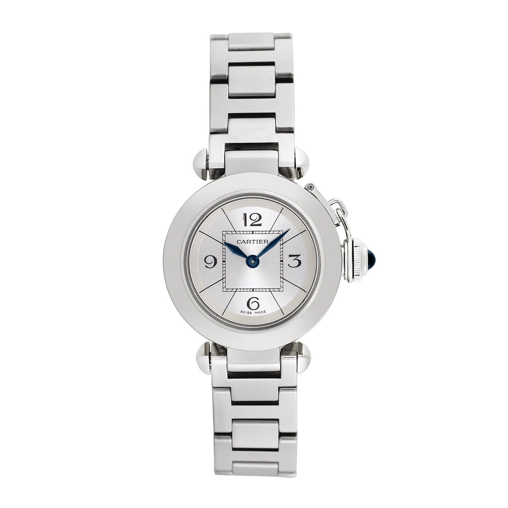 Pre-Owned Cartier Women's Miss Pasha 26mm Stainless Steel Wristwatch