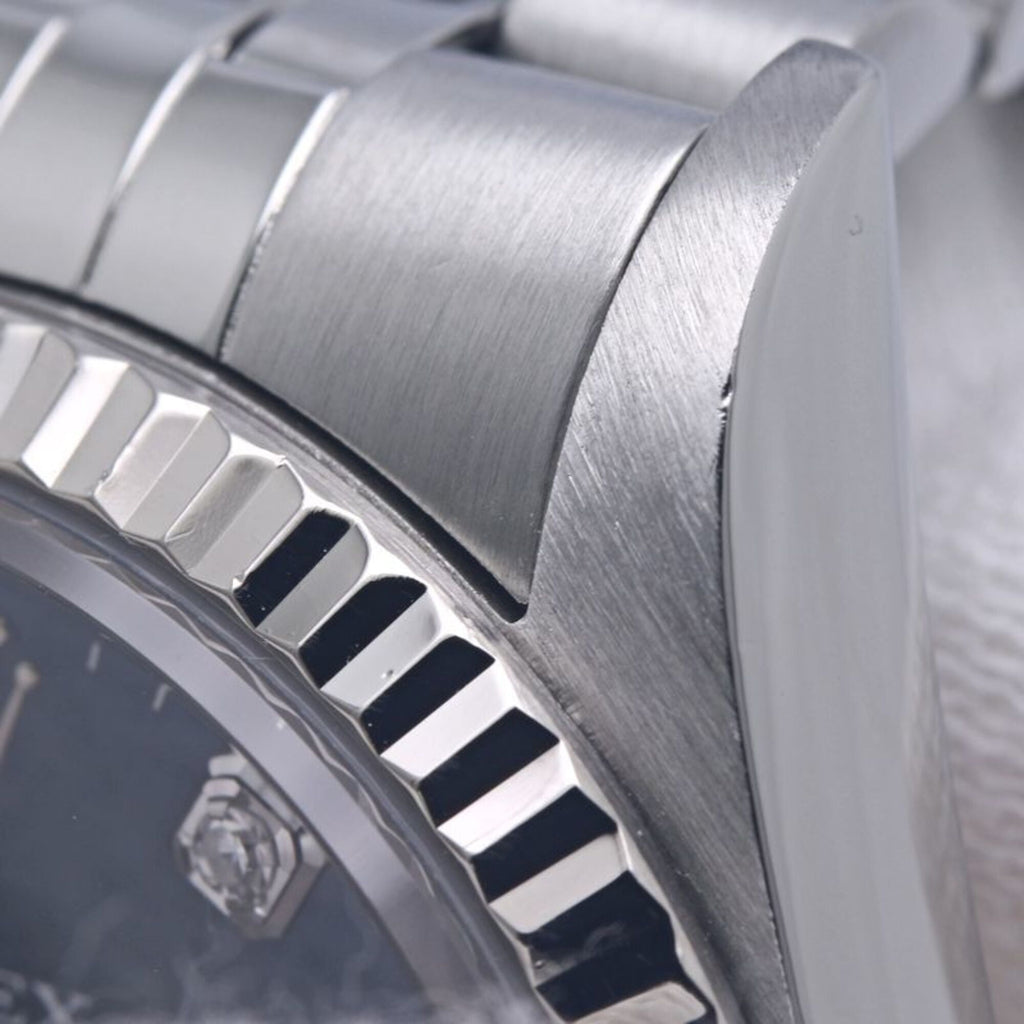 Pre-Owned ROLEX Datejust 10P Diamond 16234G Men's Watch 18K White Gold x Stainless Steel 40300
