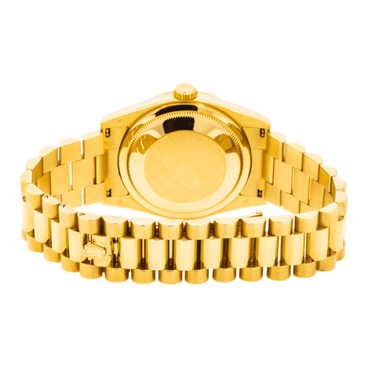 Pre-Owned Rolex 18K Yellow Gold Day Date with Champagne Diamond Dial and President Bracelet