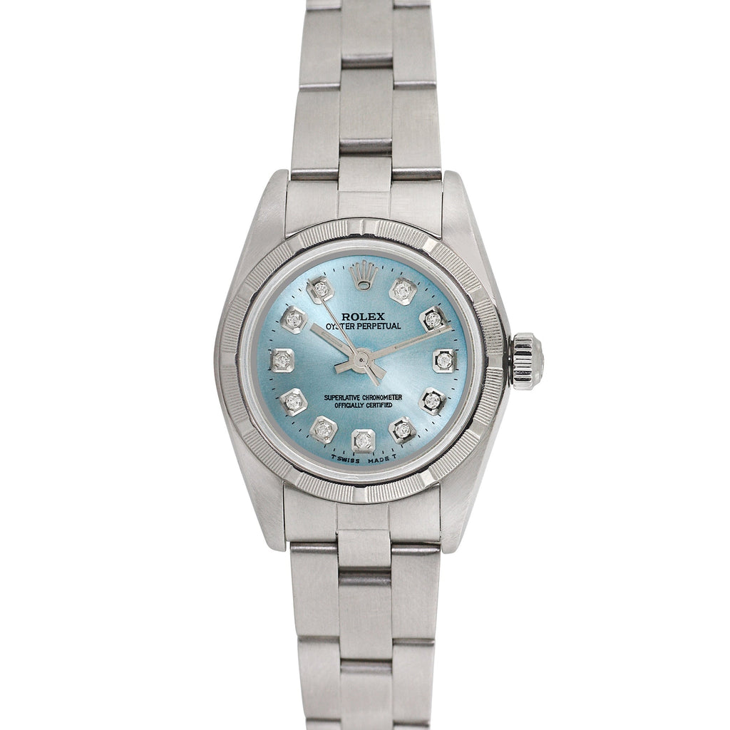 Pre-Owned Rolex Ladies Oyster Perpetual 25mm Stainless Steel Oyster Wristwatch