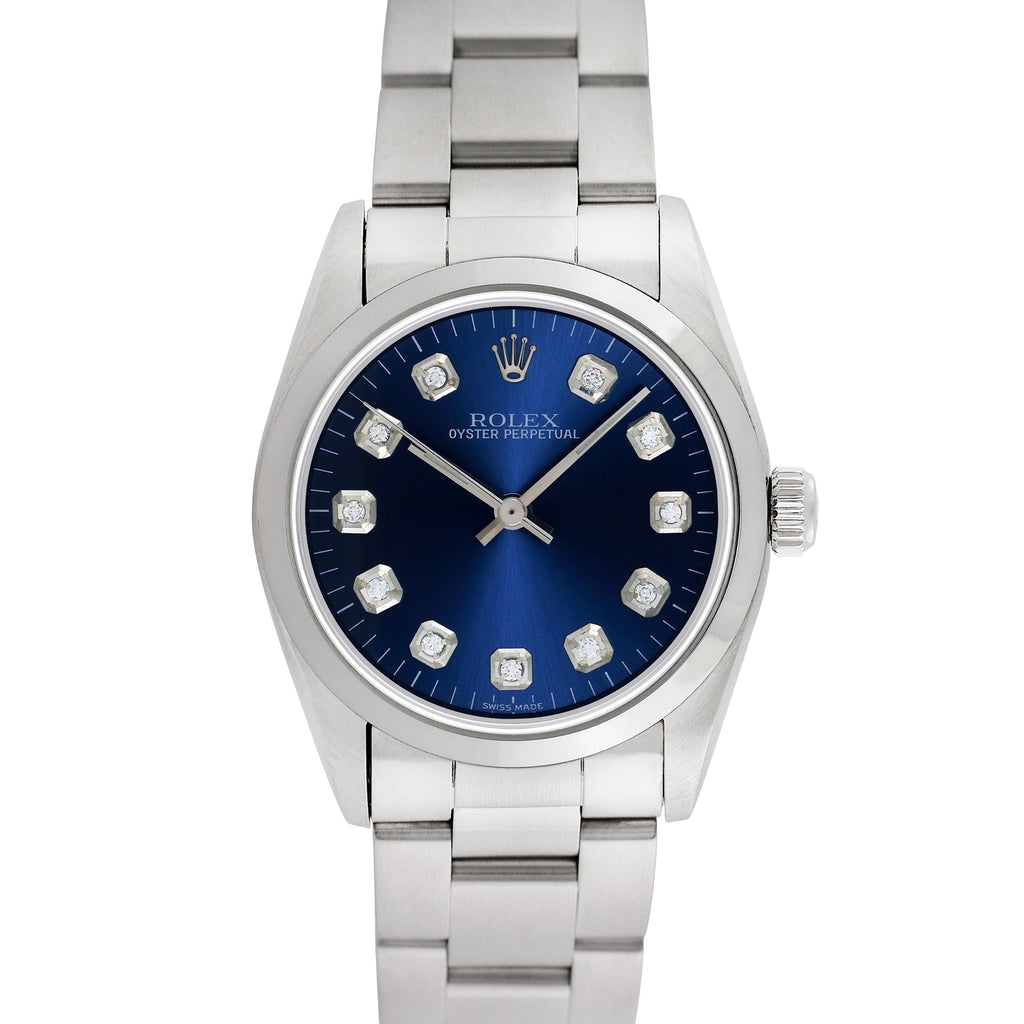 Pre-Owned Rolex Midsize Oyster Perpetual 31mm Stainless Steel Oyster Wristwatch