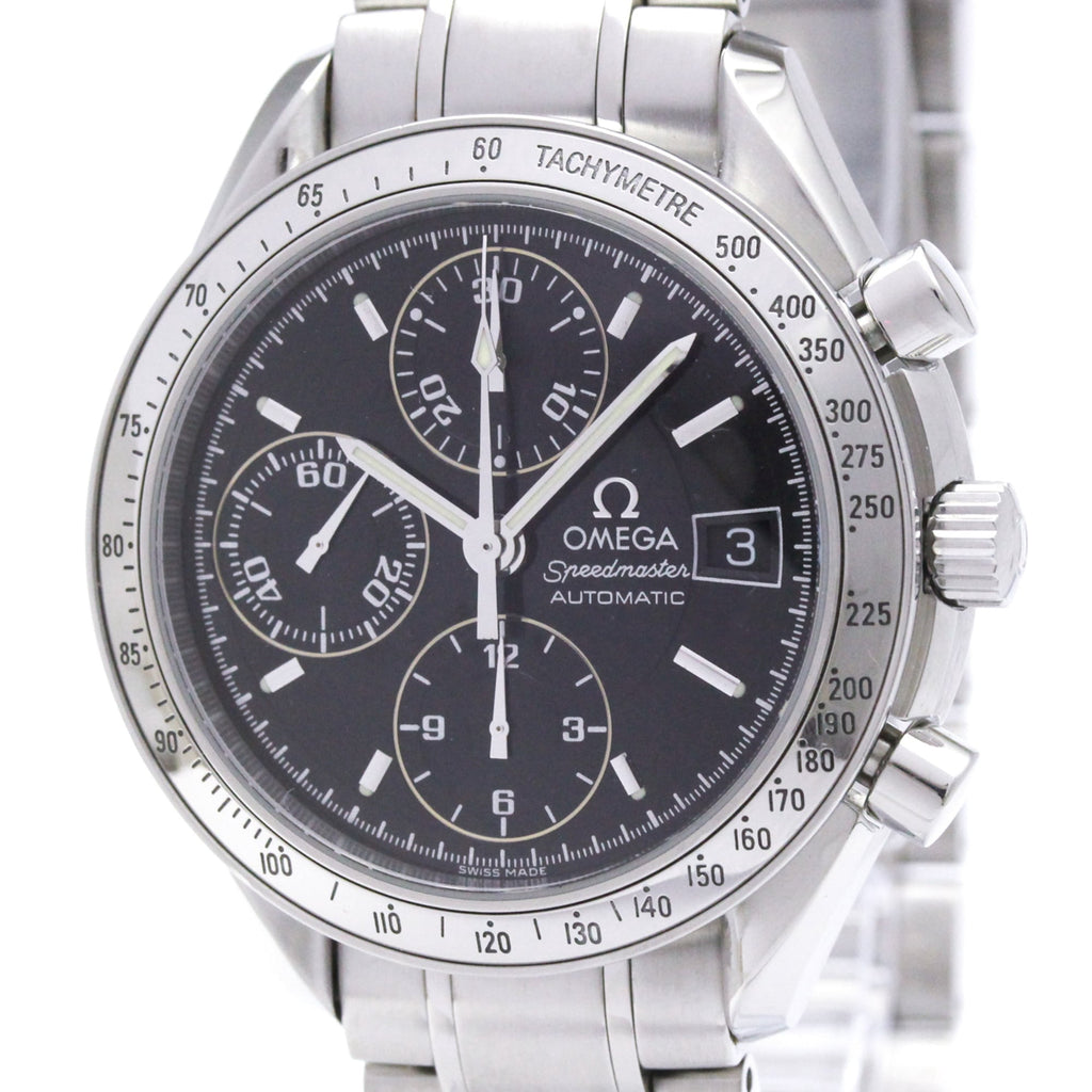 Pre-Owned OMEGA Speedmaster Date Steel Automatic Mens Watch 3513.50 Polished