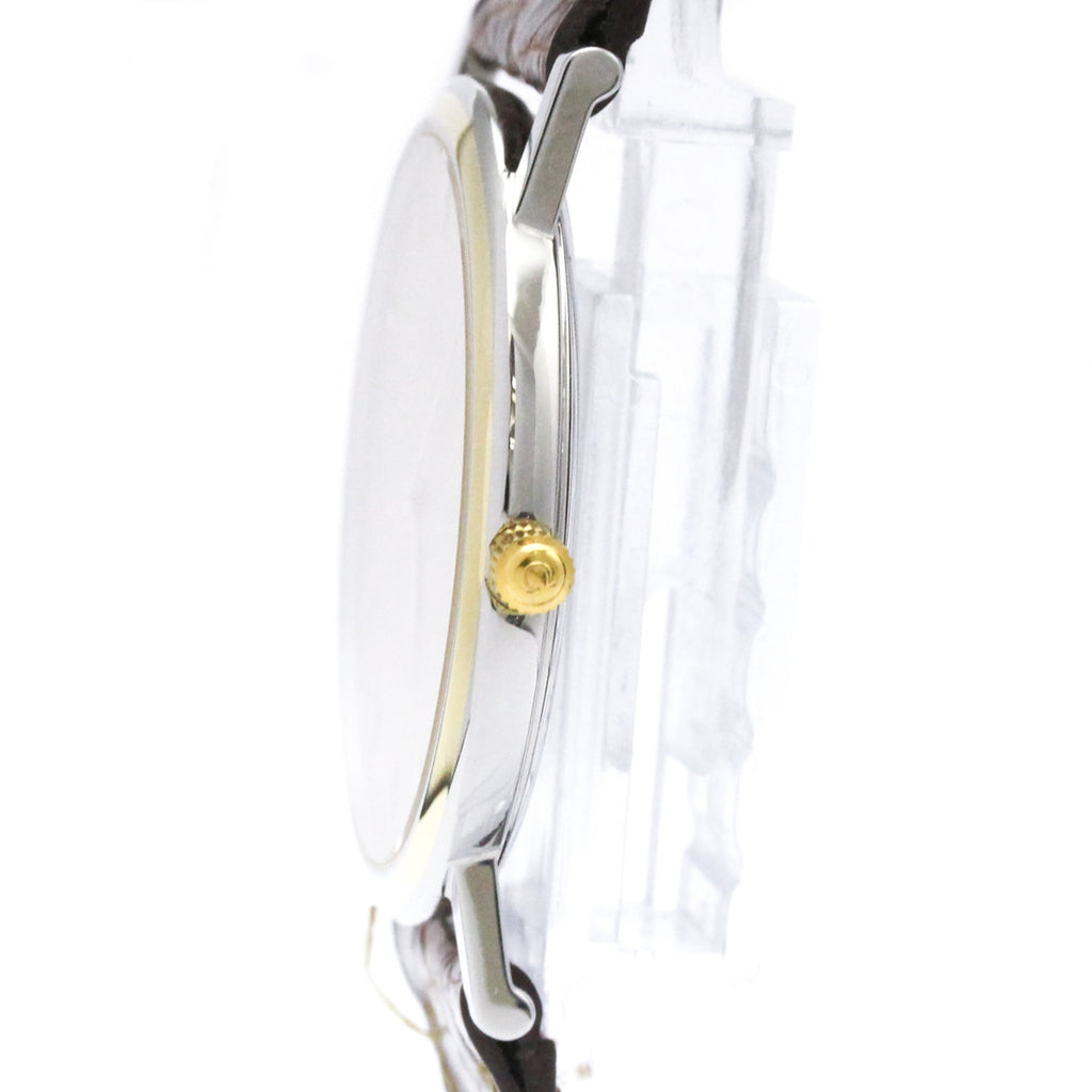 Pre-Owned OMEGA De Ville Prestige Quartz Gold Plated Mens Watch 7400.11 Polished
