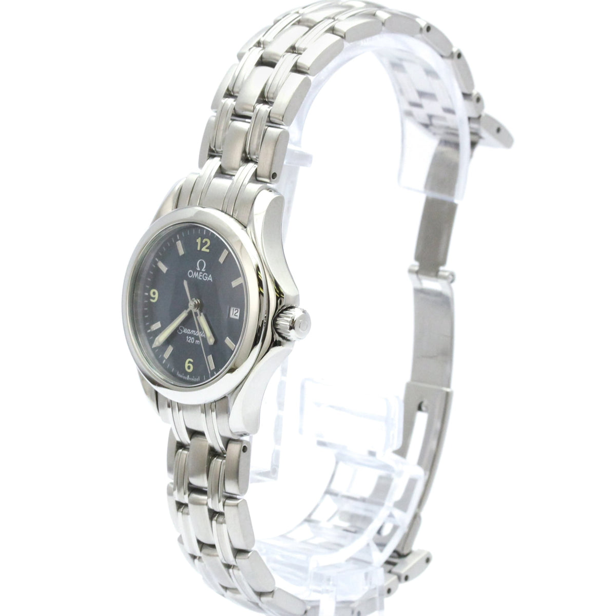Pre-Owned OMEGA Seamaster 120M Steel Quartz Ladies Watch 2581.83 Polished