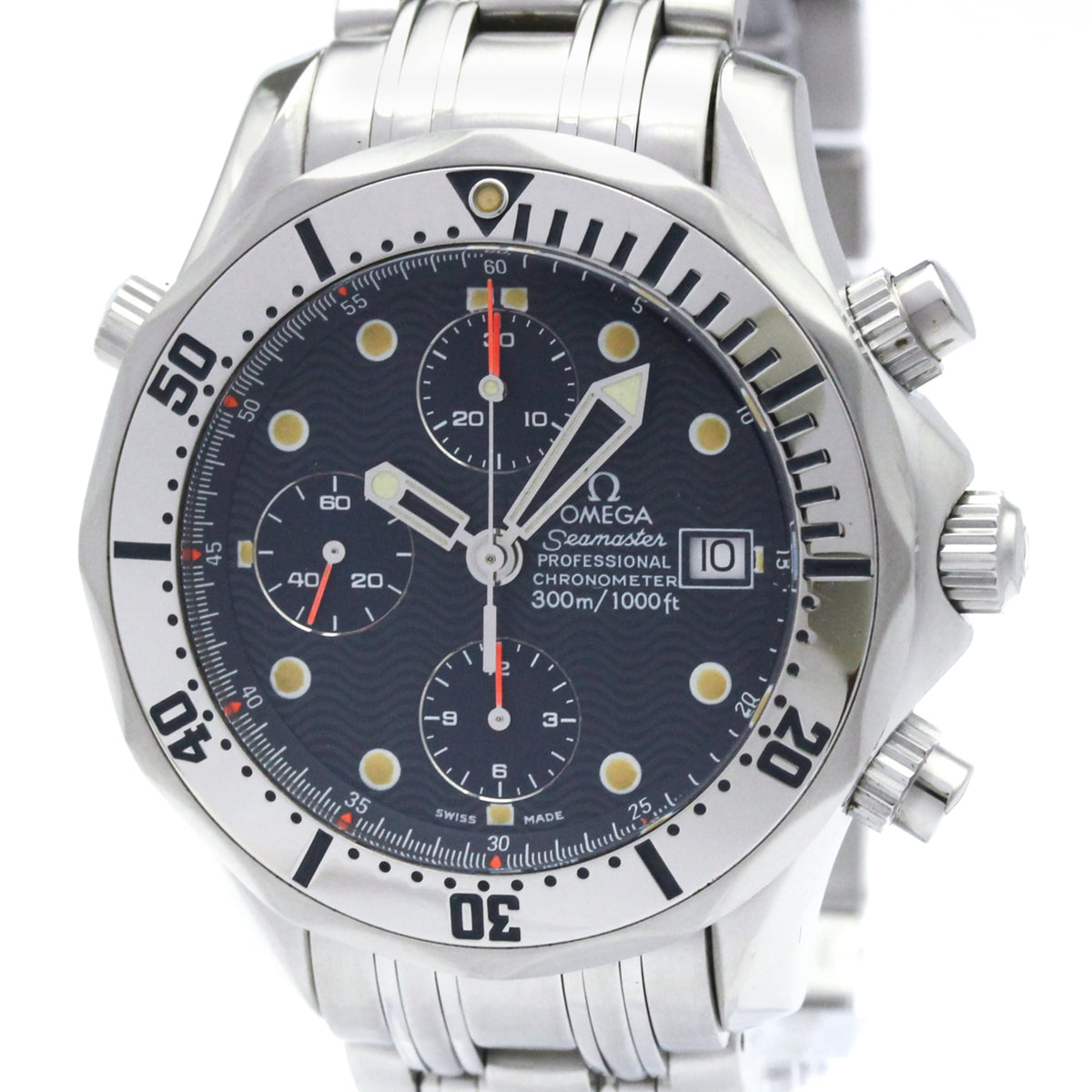 Pre-Owned OMEGA Seamaster Professional 300M Chronograph Watch 2598.80 Polished
