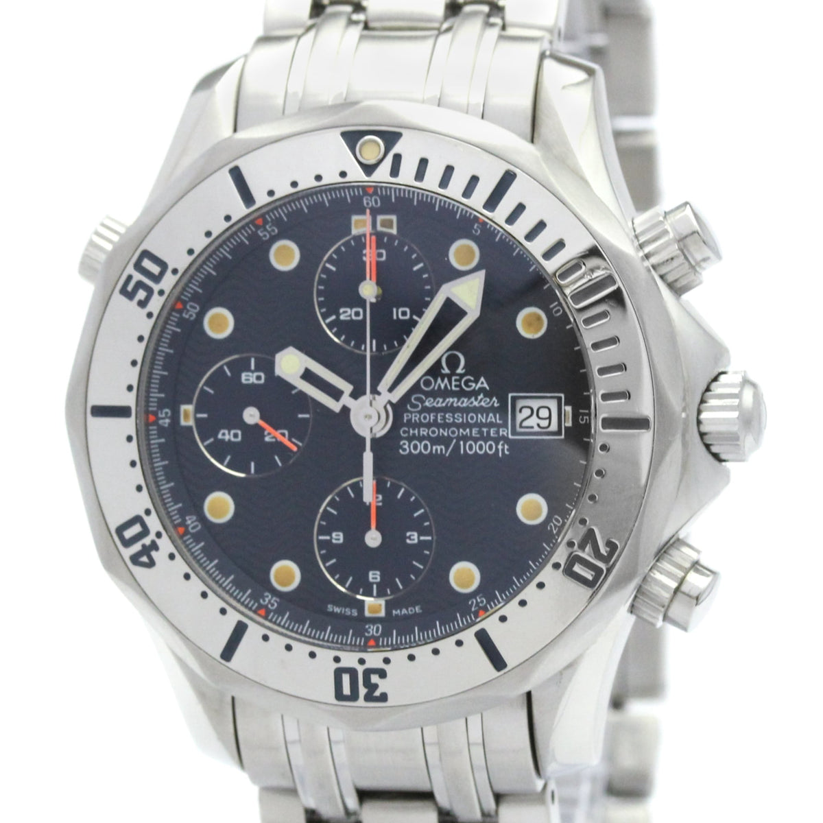 Pre-Owned OMEGA Seamaster Professional 300M Chronograph Watch 2598.80 Polished