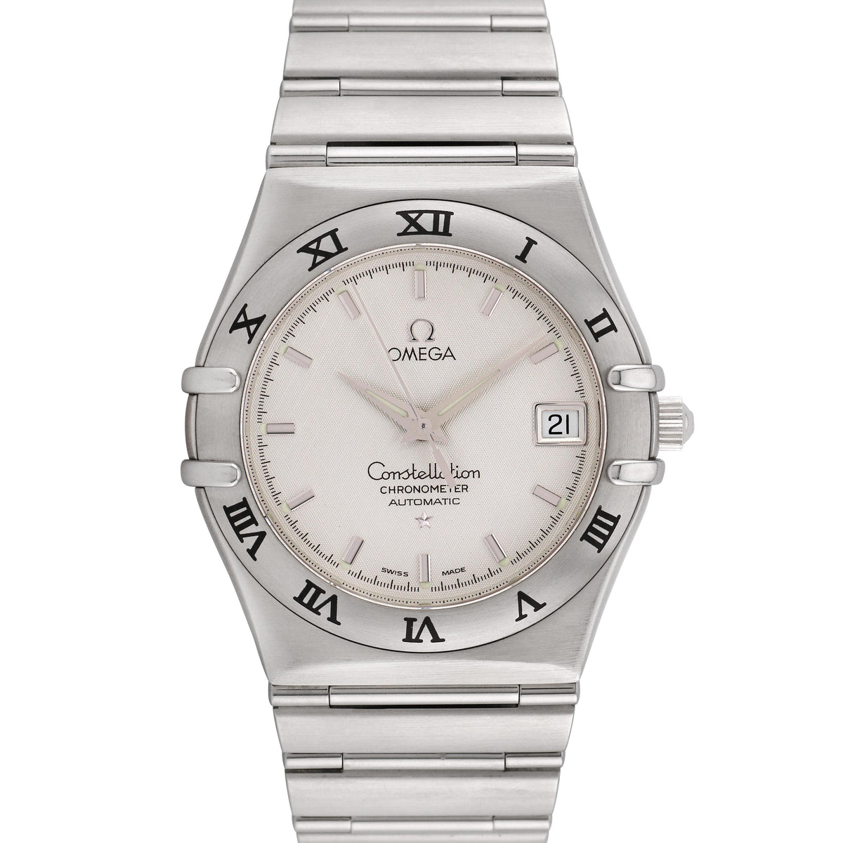 Pre-Owned Omega Men's Constellation 35.5mm Stainless Steel Wristwatch