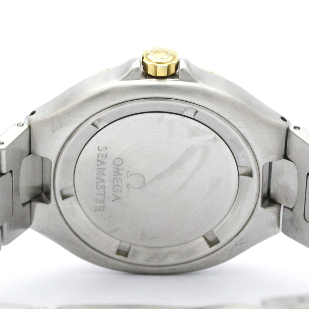 Pre-Owned OMEGA Seamaster Professional 18K Gold Steel Watch 396.1042 Polished