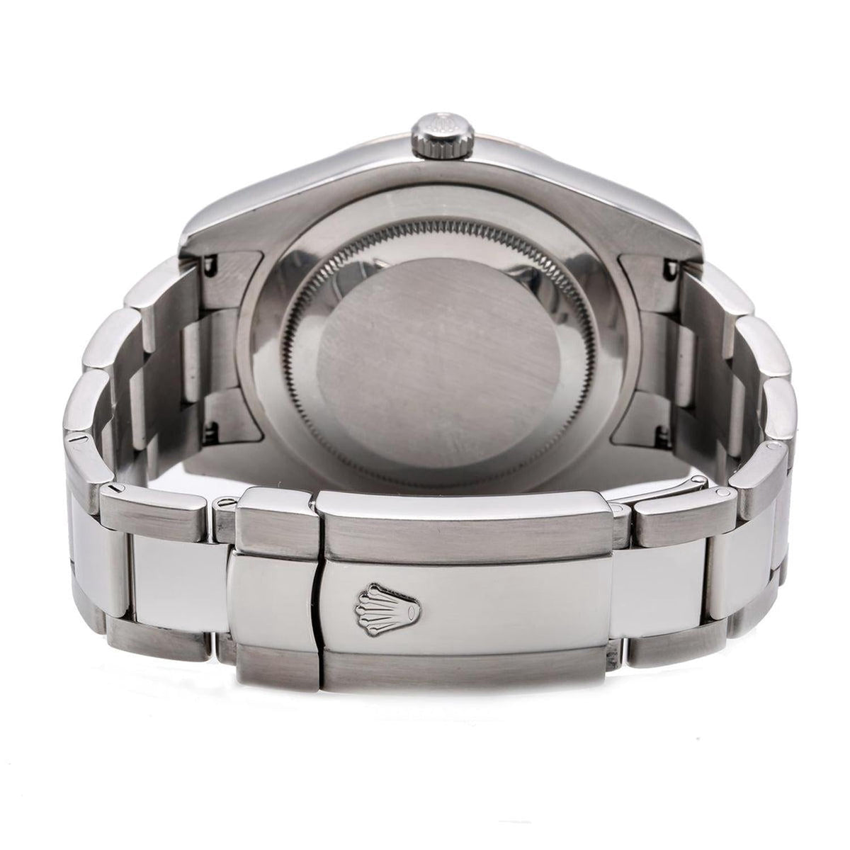 Pre-Owned Rolex Datejust 41MM 116334 Black Roman Dial Fluted Bezel Stainless Steel Oyster Bracelet