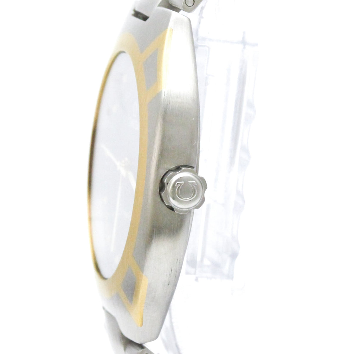 Pre-Owned OMEGA Seamaster Polaris 18K Gold Steel Mens Watch 396.1022 Polished