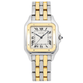 Pre-Owned Cartier Panthère 29MM W515527 Silver Roman Dial Yellow Gold Bezel Two Tone Yellow Gold Bracelet