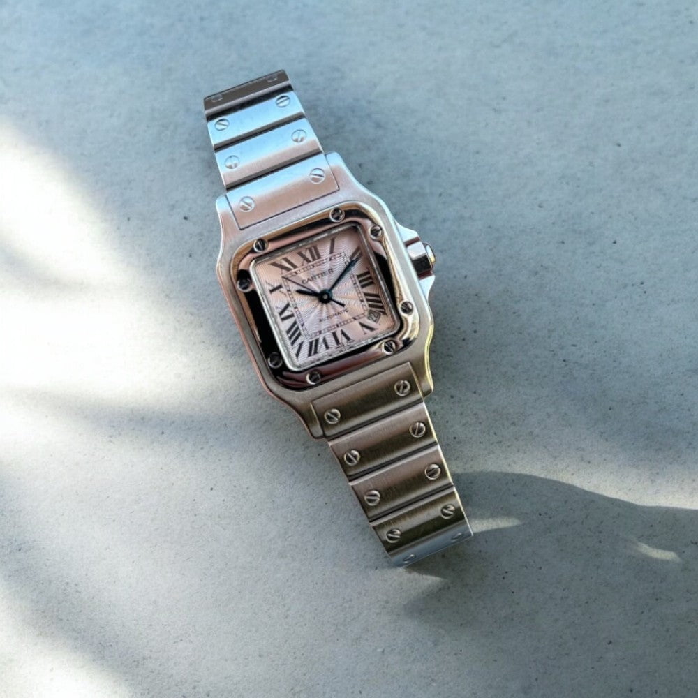 Pre-Owned Cartier Santos Galbée 2423 Women’s Stainless Steel White Dial 24mm Quartz Watch –