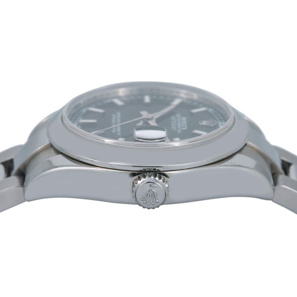 Pre-Owned Rolex Datejust 31MM 178240 Black Dial Smooth Bezel Stainless Steel Oyster Bracelet
