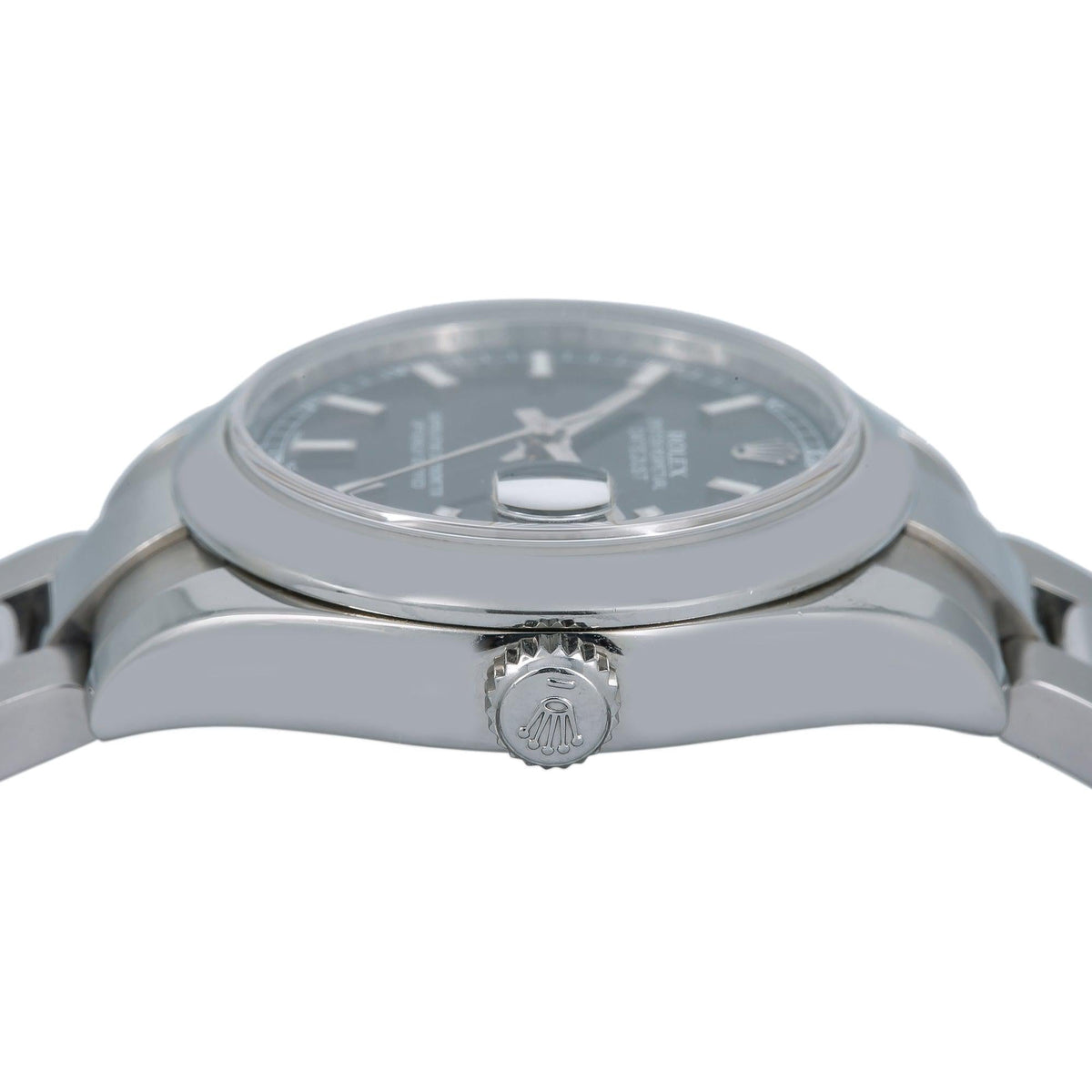 Pre-Owned Rolex Datejust 31MM 178240 Black Dial Smooth Bezel Stainless Steel Oyster Bracelet