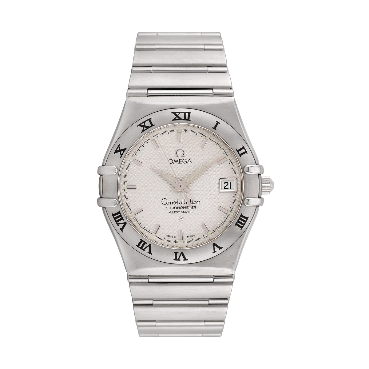 Pre-Owned Omega Men's Constellation 35.5mm Stainless Steel Wristwatch