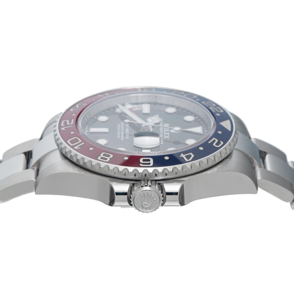 Pre-Owned Rolex GMT-Master II 40MM 126710BLRO Pepsi Black Dial Blue & Red Ceramic Bezel Stainless Steel Oyster Bracelet