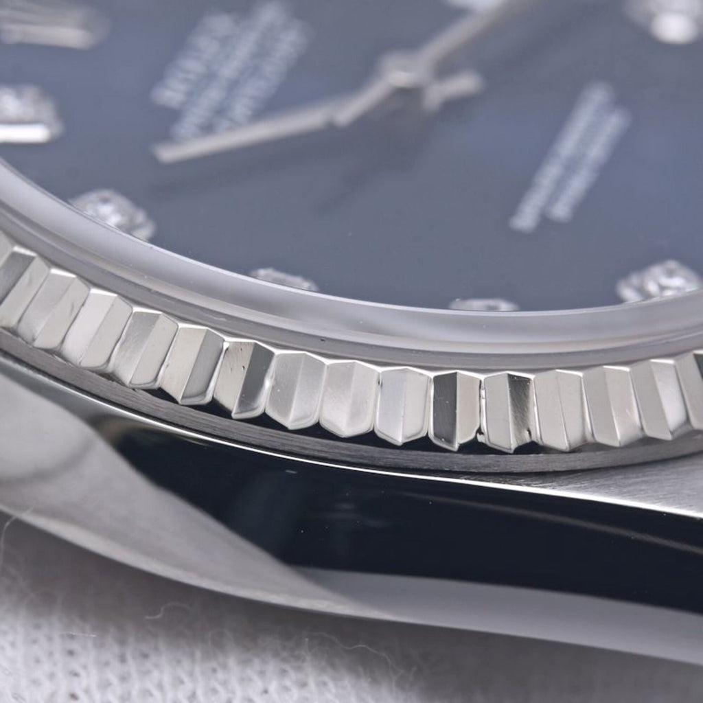 Pre-Owned ROLEX Datejust 10P Diamond 16234G Men's Watch 18K White Gold x Stainless Steel 40300