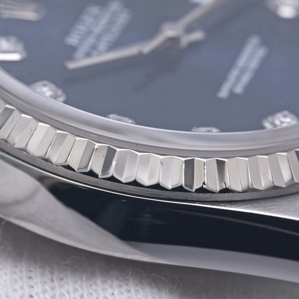 Pre-Owned ROLEX Datejust 10P Diamond 16234G Men's Watch 18K White Gold x Stainless Steel 40300