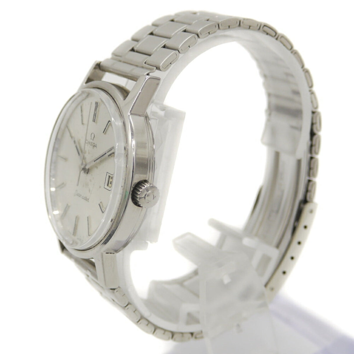 Pre-Owned OMEGA Seamaster manual winding watch silver dial (Fair)