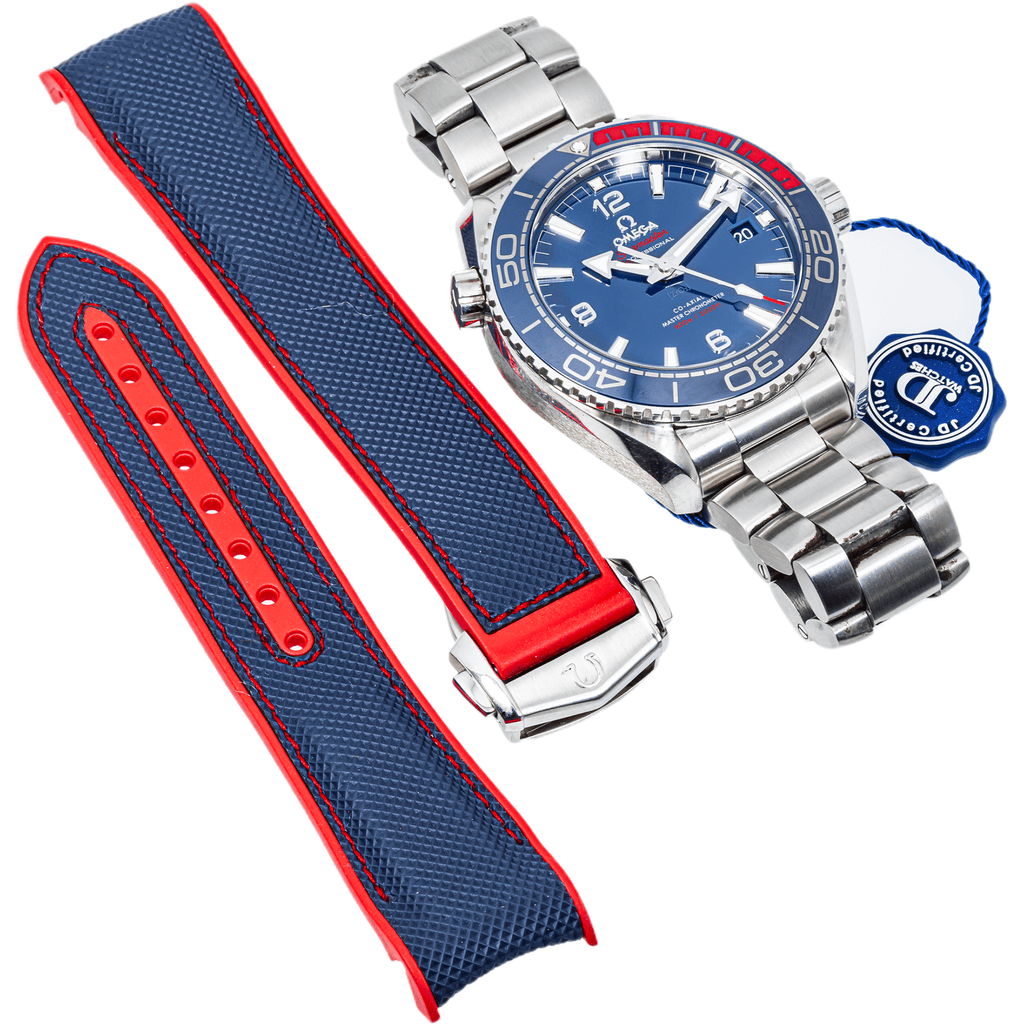 Pre-Owned Omega Seamaster Planet Ocean 600M 43.5mm Blue Dial Stainless Steel Bracelet Watch