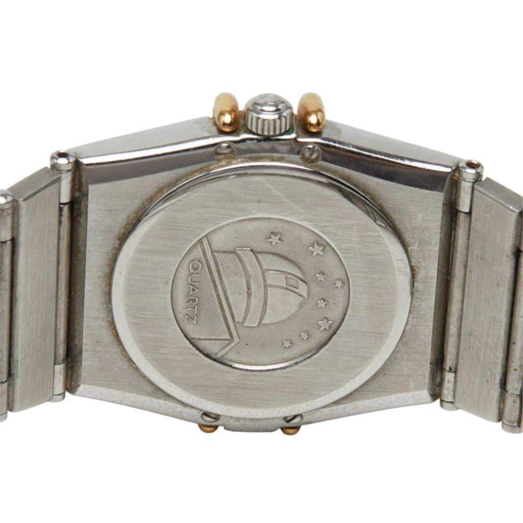 Pre-Owned Omega Constellation Quartz Watch, Gold Dial, Stainless Steel, Yellow Gold, Ladies'...