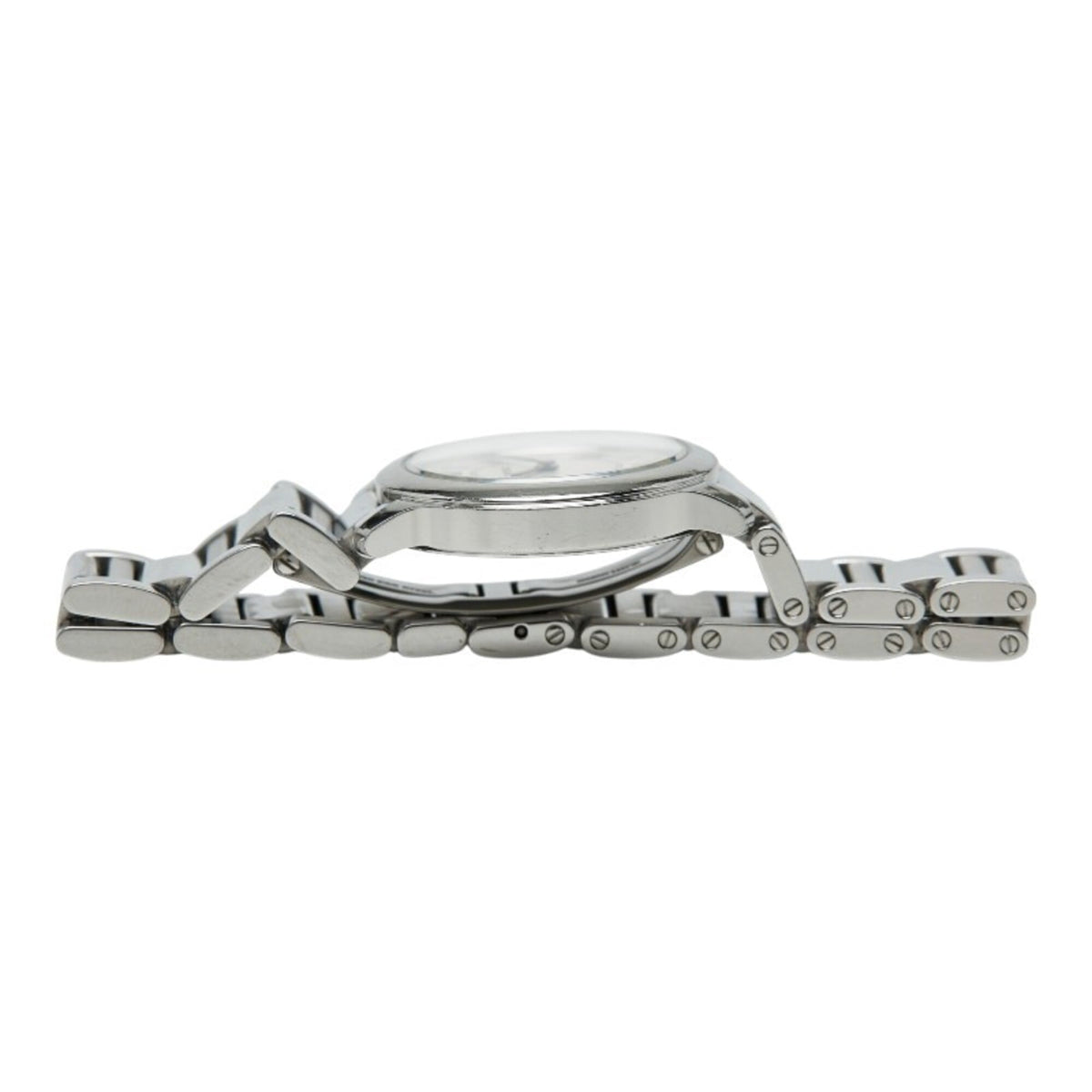 Pre-Owned Cartier Ronde Must de Online Exclusive Watch WSRN0033 Quartz White Dial Stainless...