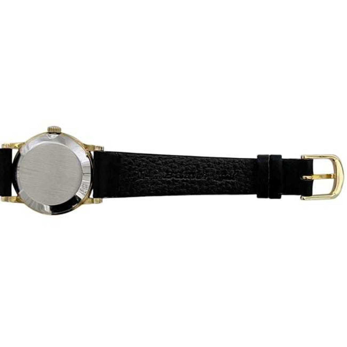 Pre-Owned Omega De Ville Watch f-25030 Gold Black Women's SS Leather Manual Winding OMEGA Dial...
