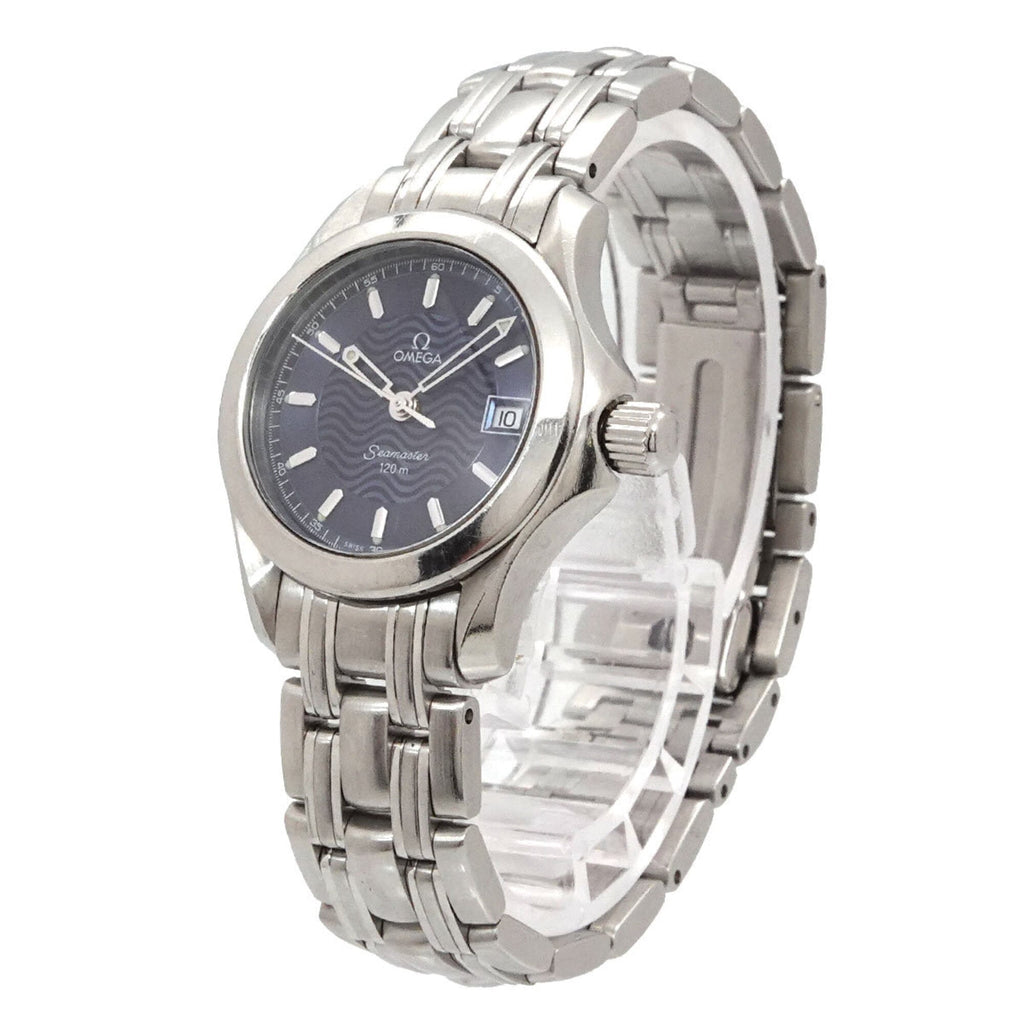 Pre-Owned Omega Seamaster 120 2581 81 Ladies' Watch, Date, Blue, Quartz Watch
