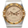 Pre-Owned Omega Constellation Day-Date Watch 396.1070 Quartz Gold Dial Stainless Steel Solid...