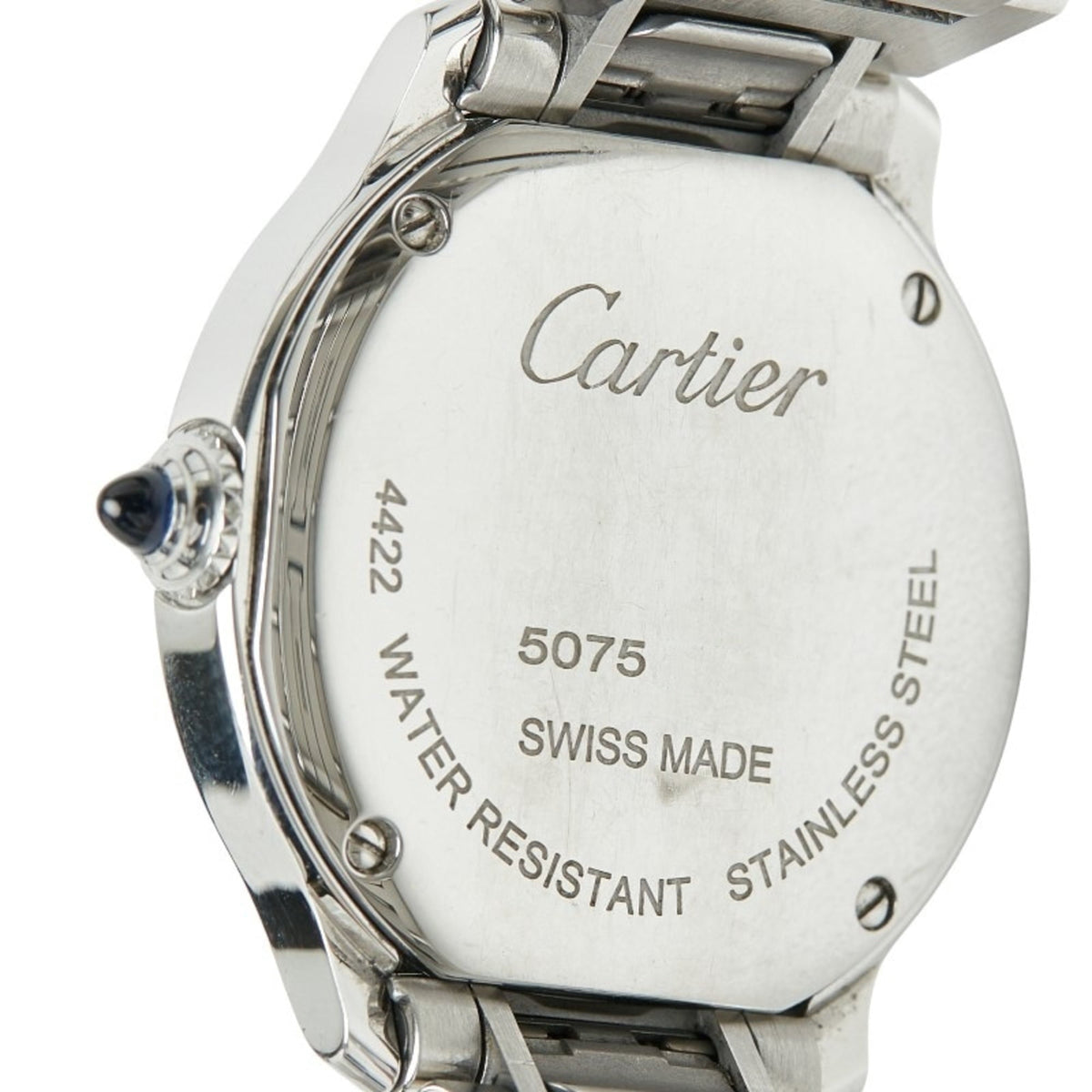 Pre-Owned Cartier Ronde Must de Online Exclusive Watch WSRN0033 Quartz White Dial Stainless...