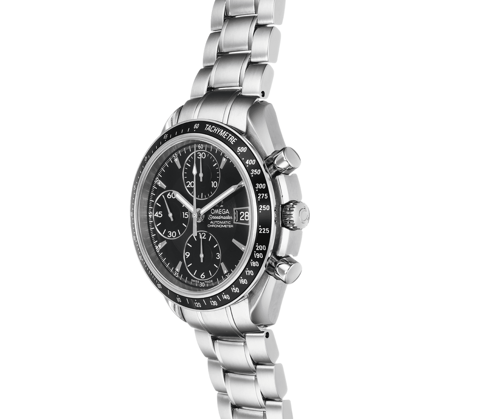 Pre-Owned Omega Speedmaster Date 3210.50.00 â€“ 40mm Black Dial with Stainless Steel Bracelet