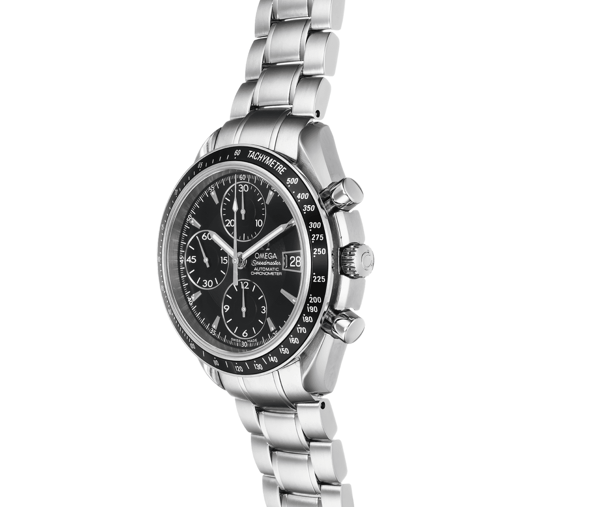 Pre-Owned Omega Speedmaster Date 3210.50.00 â€“ 40mm Black Dial with Stainless Steel Bracelet