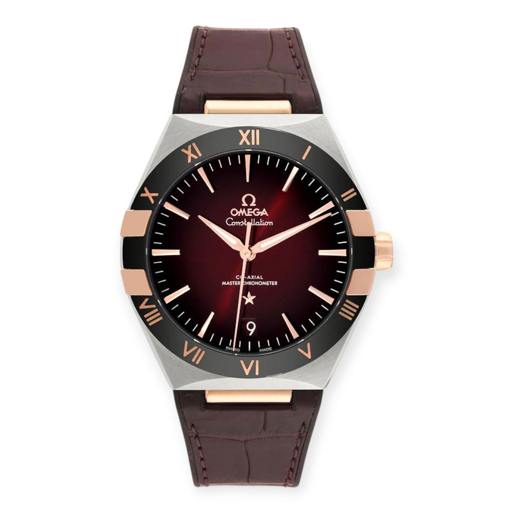 Pre-Owned Omega Constellation 41mm 131.23.41.21.11.001 Steel Rose Gold Mens Watch