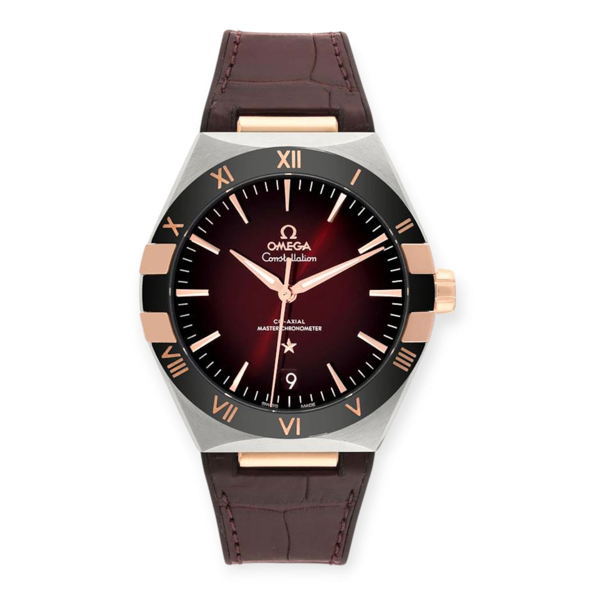 Pre-Owned Omega Constellation 41mm 131.23.41.21.11.001 Steel Rose Gold Mens Watch