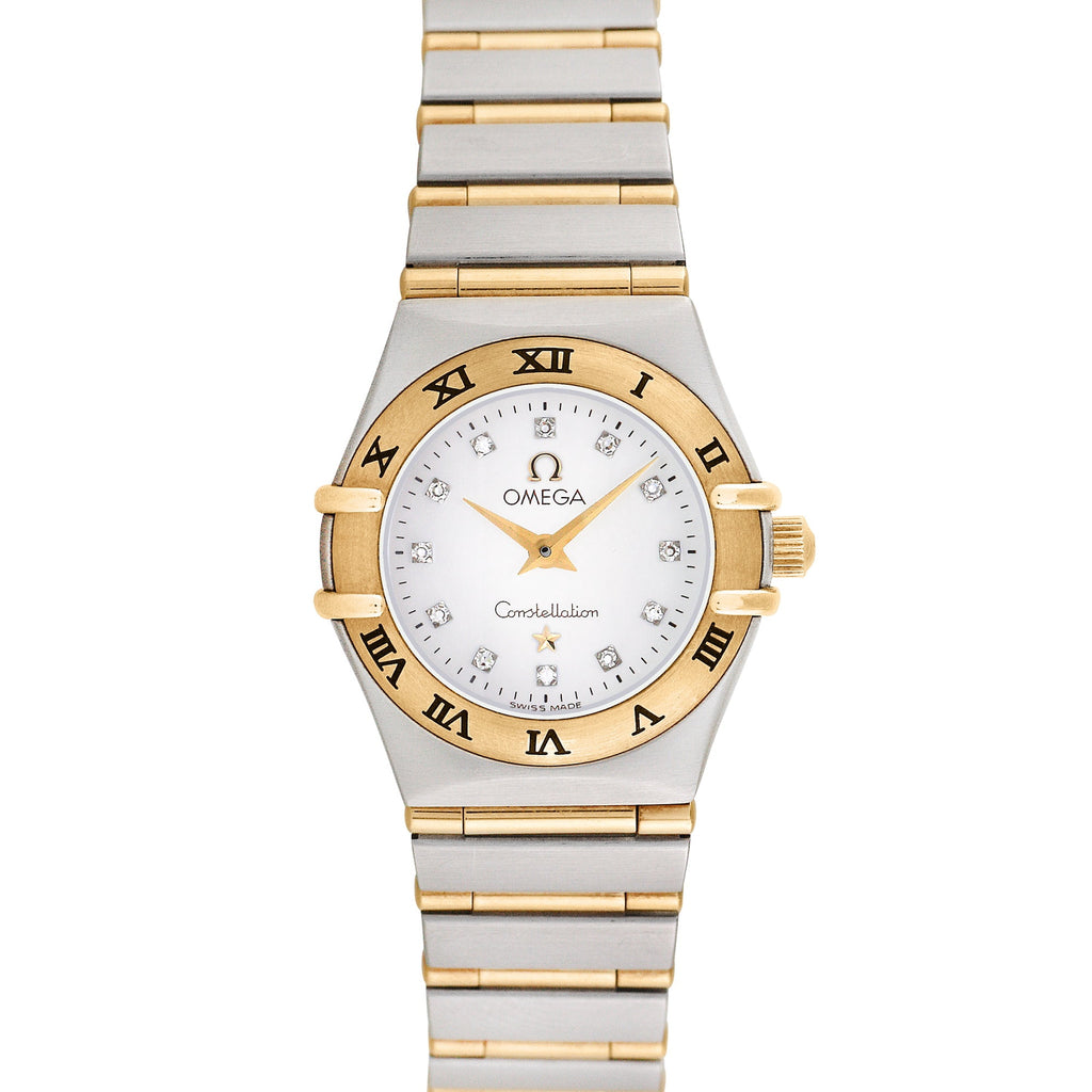 Pre-Owned Omega Women's Constellation 22.5mm Stainless Steel and 18K yellow gold Wristwatch
