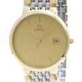 Pre-Owned OMEGA De Ville Gold Plated Steel Quartz Mens Watch 396.1012 Polished
