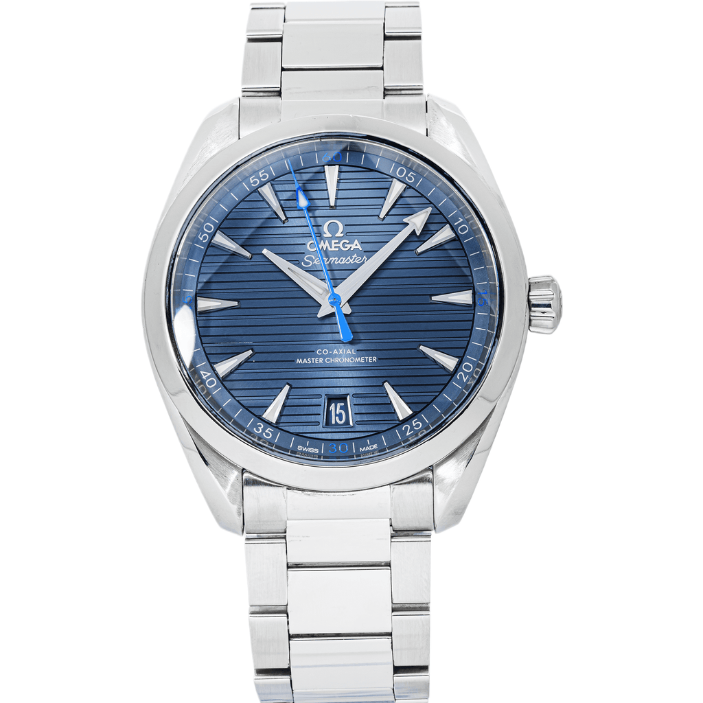 Pre-Owned Omega Seamaster Aqua Terra 150M 41mm Blue Dial Stainless Steel Bracelet Watch