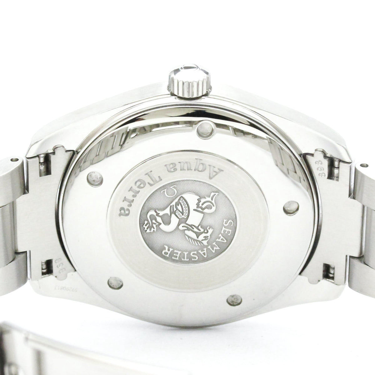 Pre-Owned OMEGA Seamaster Aqua Terra Steel Quartz Mens Watch 2517.50 Polished