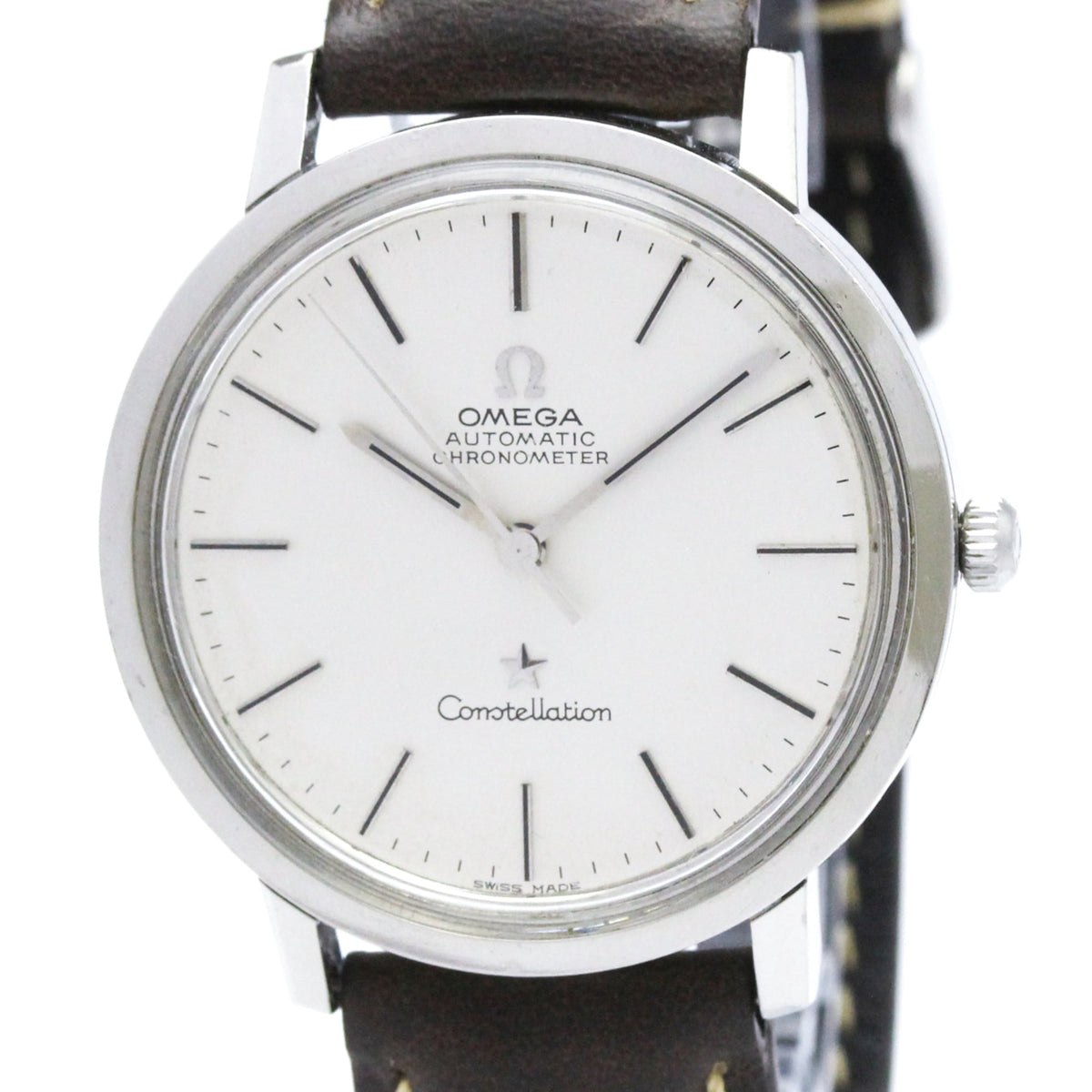 Pre-Owned OMEGA De Ville Cal 1012 Rice Bracelet Steel Automatic Watch 167.754