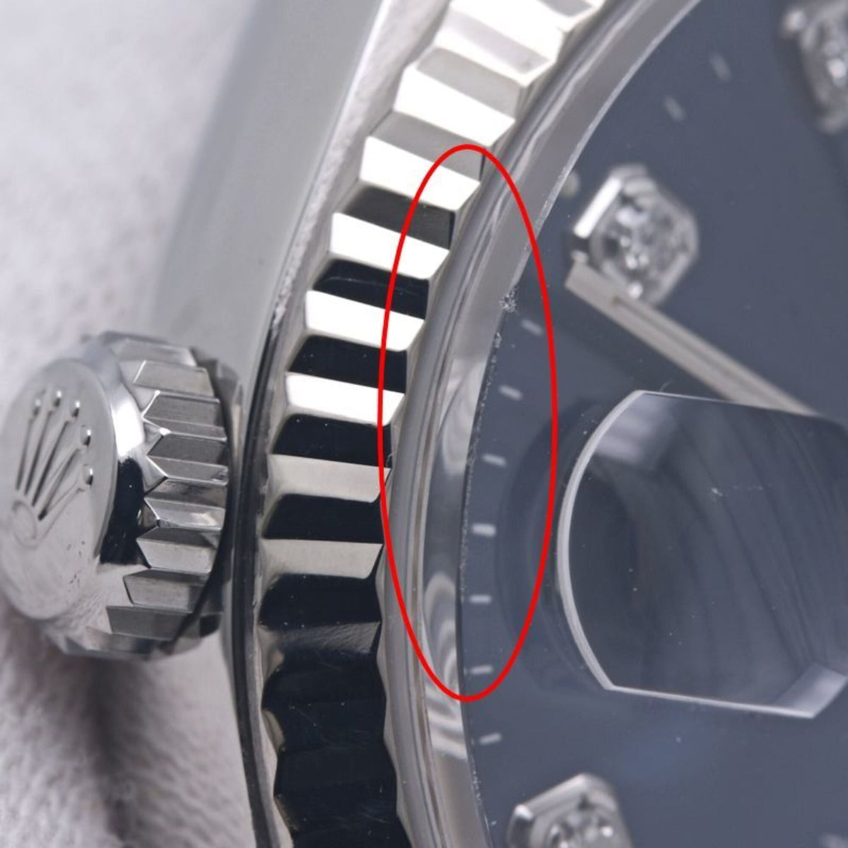 Pre-Owned ROLEX Datejust 10P Diamond 16234G Men's Watch 18K White Gold x Stainless Steel 40300