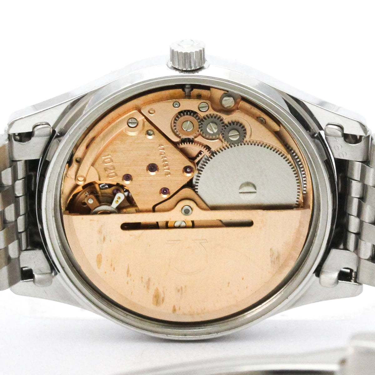 Pre-Owned Polished OMEGA Seamaster Day Date Cal 1020 Steel Mens Watch 166.0279 Vintage